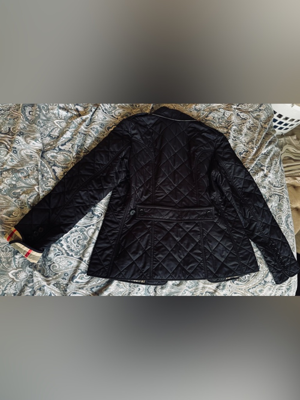BURBERRY Black Quilted Utility Jacket - Picture 11 of 11